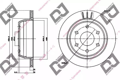 Тормозной диск DJ PARTS BD1212